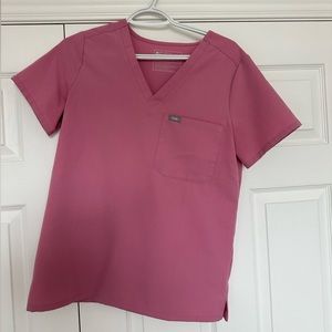Wear Figs Scrubs - Catarina One Pocket in Chalk Pink - Size Small